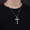 Chokers Fast and Furious Hard Gas Actor Hip Hop Dominic Toretto Cross Necklace Pendant For Men Friend Gift Fashion Jewelry 231009