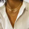 Nieuwe Boho Goudkleurige Ketting Voor Vrouwen Choker Pijlketting Multi Gelaagde Kettingen Jewelry285B