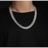 Marke Mode Frau Hip Hop Schmuck 925 Sterling Silber 18 Karat vergoldet Miami Iced Out Moissanit Halskette kubanische Gliederkette