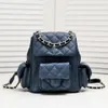 TOP A Fashion Women Designers mini Backpack Channel bag small schoolbag luxury flap backpack Fashion Sweet Woman Small Backpack Phone Messenger Bag School