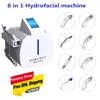 8 IN 1 Hydra Microdermabrasion Equipment Rejuvenate Skin Remove Black Heads RF EM Skin Tightening Lifting Multifunction Hydra Beauty Machine