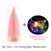 Julekorationer Cedar LED -lampor Pine Needle Tree Dekoration för hem Desktop Ornament Xmas Gifts Mini Decor