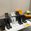Designer Territory Flat Boots Designer Luxury Women Booties Martin Leather Boot Size
