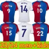 2023 24 MEN+Kids Zaha Eze Milivo Soccer Jerseys 23 24 J. Ayew Benteke Edouard Jevic Schlup