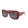 Lunettes de soleil de créateur rouges pour hommes et femmes Lunettes de vue pleine monture surdimensionnées Femmes noir marron lentille lunettes Lunettes Lunettes De Soleil gafas para el sol de mujer