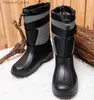 Bottes Bottes de neige imperméables chaussures de pêche chaussures antidérapantes pour hommes chaussures d'hiver de pluie fourrure chaude en plein air Camo bottes de chasse Camouflage Q231010