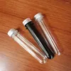 Storage Bottles 20pcs 40ml Excellent Plastic Transparent Test Tubes With Aluminum Cap School Supplies Lab Equipments