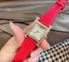 Women's Designer Watch Wristwatches Square watch With Diamonds Digital Dial Leather Watchband Watch For Unisex Retro and Elegant Style For Party