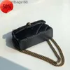 Shoulder Bags Evening Kurt Geiger London Real Sheepskin Leather 5A Chains Cross Body Bag Small Flap Handbag 20cm Black Golden/Silver Chain Messen