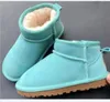 Kinder Mini 5854 Knöchel-Schneestiefel, echtes Rindsleder, Australien-Stil, warme Baumwollstiefel für Kinder