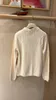 Womens Sweaters Winter loro piana Beige Cashmere Long Sleeve Sweaters