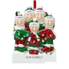 Decorações de Natal Personalizado Resina Enfeites de Natal Novo Pingente Nome da Família Bênção Árvore Decorações Home Garden Festiv Dh4Zd