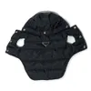 Designer di abbigliamento Cappotto invernale per cani Abbigliamento caldo per cani Gilet impermeabile antivento per animali domestici Giacca per cuccioli per il freddo con cappelli per cani di taglia piccola e media Bulldog Nero XL gtds