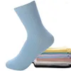 Femmes chaussettes 6 paires femmes haute qualité coton peigné automne hiver confort doux bonbon couleur unie mignon filles femme Meias