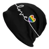 Beretten LGBT Love Pride Rainbow Caps Casual Street Skullies Beanies hoed mannelijke volwassen zomer warme dual-use motorkap knit224b
