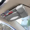 Auto-organizer lederen zonneklep voor auto's Organisatiezakje Tissue Dispenser