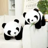 Poupées en peluche 20 cm Kawaii Panda jouets bel oreiller avec des feuilles de bambou en peluche ours animal doux joli cadeau d'anniversaire pour les enfants 231009