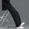 Pantaloni da uomo Y2K Abbigliamento moda nero Pantaloni dritti Casual Pantaloni larghi streetwear ritagliati Tute Pantaloni sportivi per uomo