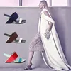 Chinelos 2023 mulheres verão moda oco em forma de salto alto com sapatos de banquete europeus e americanos