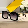 Дизайнерские мужские и женские солнцезащитные очки Lunettes de Soleil в большой оправе с полыми штанинами и неправильной оправой с логотипом для отдыха и пляжной вечеринки с градиентом, доступны в оригинальной коробке 40048U
