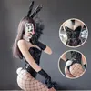 Sexy Set Bunny Girl Woman Cosplay Anime Costumes PU Leather Strapless Lingerie Erotic Naughty RolePlay Outfit Porn Bodysuit Suit 231010