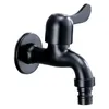 Bathroom Sink Faucets Black Filter Faucet 1/2 External Thread 304 Stainless Steel Mop Pool Basin Washing Machine Wall