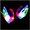 Party Favor 1 Stuks Led Knipperende Handschoenen Glow Light Up Vingerverlichting Dansfeest Decoratie Benodigdheden Chgraphy Props Kerst Huis Garde Dhpjy