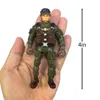 Militaire figuren 6-delig Actiefiguren Leger soldaten speelgoed met wapen / Militaire figuren Beweegbare militaire soldaat Speelset Heroïsch model voor jongensgeschenken 231009