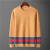 Pulls de créateurs pour hommes rétro classique sweat-shirt de luxe hommes bras lettre broderie col rond confortable pull de haute qualité cardigan de mode pour hommes