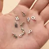 Charms 10pcs/Set Metal Alloy Number 0-9 Digital Pendants Diy Jewelry Accessories 3 8 Mm