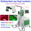 360 obrotu elektrycznego ciała odchudzającego chłodne laserowe odchudzanie tłuszczu 10D Diode Lipo Laser Body Slim Device Red zielone światło laserowe