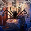 Inne imprezy imprezowe 30 cm/50 cm/75 cm/90 cm/125 cm/150 cm/200 cm czarny pająk Halloween Dekoracja Haunted House Prop indoor zewnętrzny dekoracje Q231010
