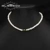 ペンダントネックレスGlseevo Green Jade Natural Freshwater Pearls long Necklace for womeroine europeanty Style Retro Classic Luxury Jewelry Friends Gifts 231010