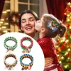Bangle 1 Stuks Charme Kerstarmband Mode Kerstman Handketting Kruk Rendier Kralen Dames Sieraden Cadeau