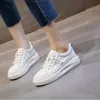 Kleid Schuhe Weiße Schuhe Damen Trend Mode Echtes Leder Designer Luxus Tennis Weibliche Plattform Flache Beiläufige Sport Sneaker Frau 41 231009