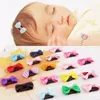 Acessórios de cabelo 40pcs Baby Girl's Barrettes Bow Ribbon Clips Imprimir Flower Clip Hairpins Kids Butterfly Decor