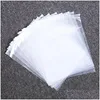 Sacs d'emballage en gros 50pcs / lot clair sacs d'emballage à glissière vêtements refermables poly plastique vêtements marchandises zip pour vêtements de bateau Dh9Up