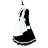 Anime Lolita Maid Cosplay Kostuum Vrouwen Volwassen Kanten Jurk Schort Lange Mouwen Meisje Japanse Uniform Stropdas Boog Halloween Party