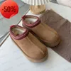 Dames Tazz Slippers Tasman Bont Slippers Klassieke Ultra Mini Platform Boot Mosterdzaad Slip-on Les Petites Suède Wolmix Comfort Winter Designer Boo