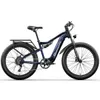 E-cyklar Electric Bike 26 tum E Mountain Bikes 840Wh Ebike 500W BAFANG MOTOR MOPED 3.0 FAT Däck Bicycle 17.5AH 48V Samsung Battery MTB Full fjädring