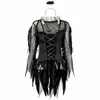 Costume a tema Halloween Vampire Costumi Cosplay per le donne Fantasma Sposa Angelo oscuro Abito tutu Set pipistrello Abiti da festa di carnevale sexy gotici x1010