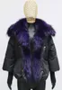 Women's Down Parkas Annsirgra 2023 New Winter Jacket White Duck Down Coat Women Real Fur Coat
