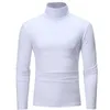 Men's Sweaters Fashion Men's Casual Slim Fit Basic Turtleneck High Collar Pullover Male Autumn Spring Thin Tops Basic Bottoming Plain Tshirt 231010