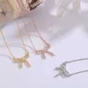 Tiff Necklace Designer luxury fashion jewelry Boutique necklace Valentine's Day Gift Butterfly Festival Design Sense Simple Temperament jewelry accessory
