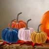 Other Event Party Supplies SML Sizes Multiple Colors Available Handmade Velvet Pumpkin Decorative Ornament Soft Filled Foam Pumpkin Cute Pillow Cushion 231009