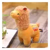 Mascot jul skvint alpaca plysch barns docka leksak får kudde valentiner dag gåva