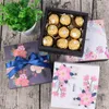 Gift Wrap Rose Merci Flower Tea Packing Boxes Food Drawer Kartong Högklass