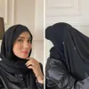 Scarves Instant Hijab Chiffon Shawl With Bonnet Under Scarf Full Cover Muslim Women Caps Ladies263d