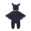 Costume à thème Halloween Cosplay bébé chauve-souris noire Costume Cosplay barboteuse combinaison infantile garçons filles Pourim fête carnaval déguisement x1010