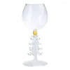 Wine Glasses Christmas Tree Glass Cup Decorative Holiday Gift Drinking